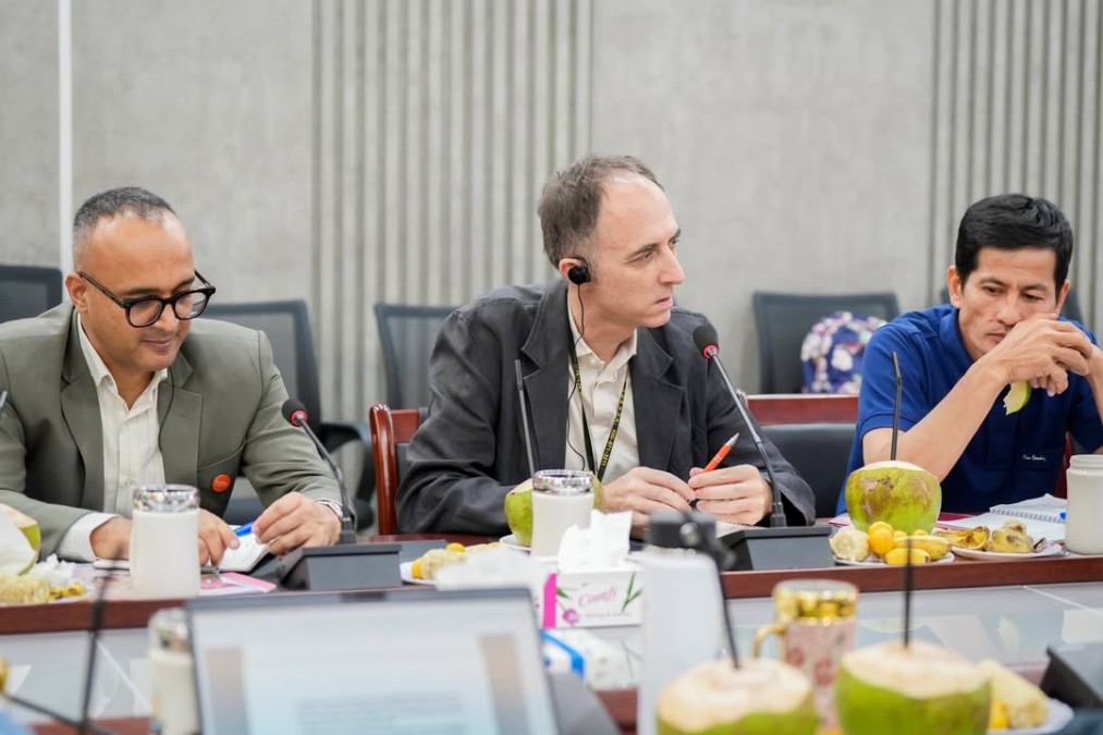 Representatives of the Ministry of Tourism, serving as Co-Vice Chair of the Skills Development Programme Advisory Committee, undertake a field mission to implementing partners in Pursat Province.