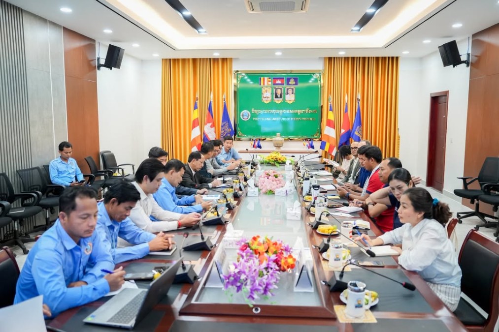 Representatives of the Ministry of Tourism, serving as Co-Vice Chair of the Skills Development Programme Advisory Committee, undertake a field mission to implementing partners in Pursat Province.