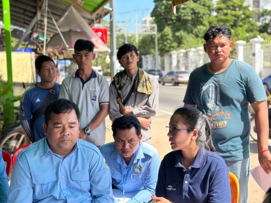 Representatives of the Ministry of Tourism, serving as Co-Vice Chair of the Skills Development Programme Advisory Committee, undertake a field mission to implementing partners in Pursat Province.