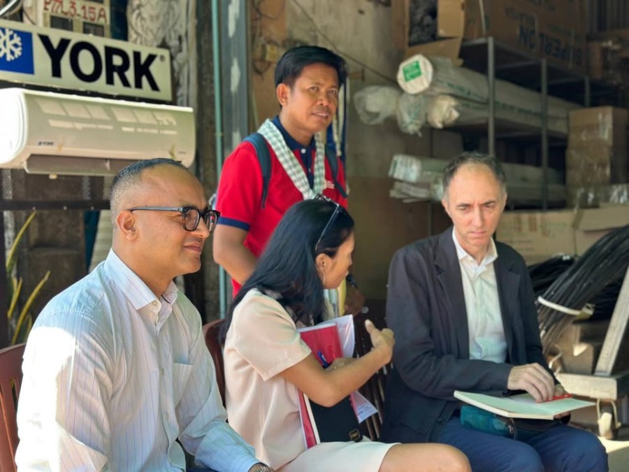 Representatives of the Ministry of Tourism, serving as Co-Vice Chair of the Skills Development Programme Advisory Committee, undertake a field mission to implementing partners in Pursat Province.