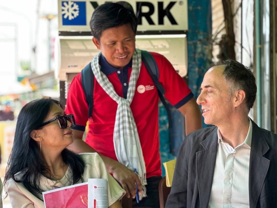 Representatives of the Ministry of Tourism, serving as Co-Vice Chair of the Skills Development Programme Advisory Committee, undertake a field mission to implementing partners in Pursat Province.