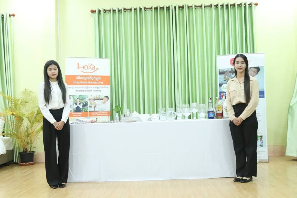 មន្ត្រីលេខាធិការដ្ឋាននៃគណៈកម្មការគ្រប់គ្រងគម្រោង ហូកា ចុះត្រួតពិនិត្យគុណភាព និងវាយតម្លៃសមត្ថភាពលើជំនាញបដិសណ្ឋារកិច្ចក្នុងខេត្តរតនគិរី