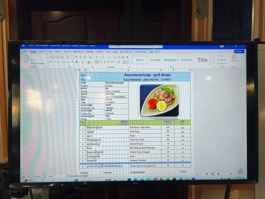 Conclusion of the Capacity Building Training for HoKa Hospitality Trainers in Cooking