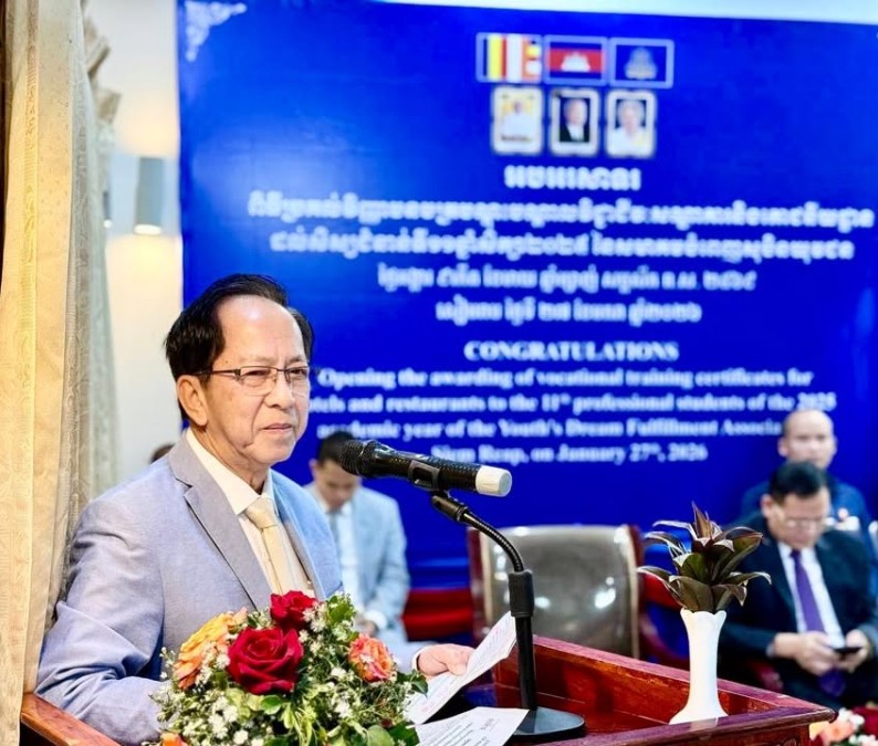 Congratulations to the 66 Trainees of the 11th Cohort on the Successful Completion of Their Studies at The Youth's Dream Fulfillment Association (YDFA), Siem Reap Province