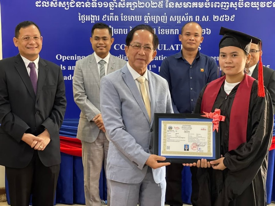 Congratulations to the 66 Trainees of the 11th Cohort on the Successful Completion of Their Studies at The Youth's Dream Fulfillment Association (YDFA), Siem Reap Province