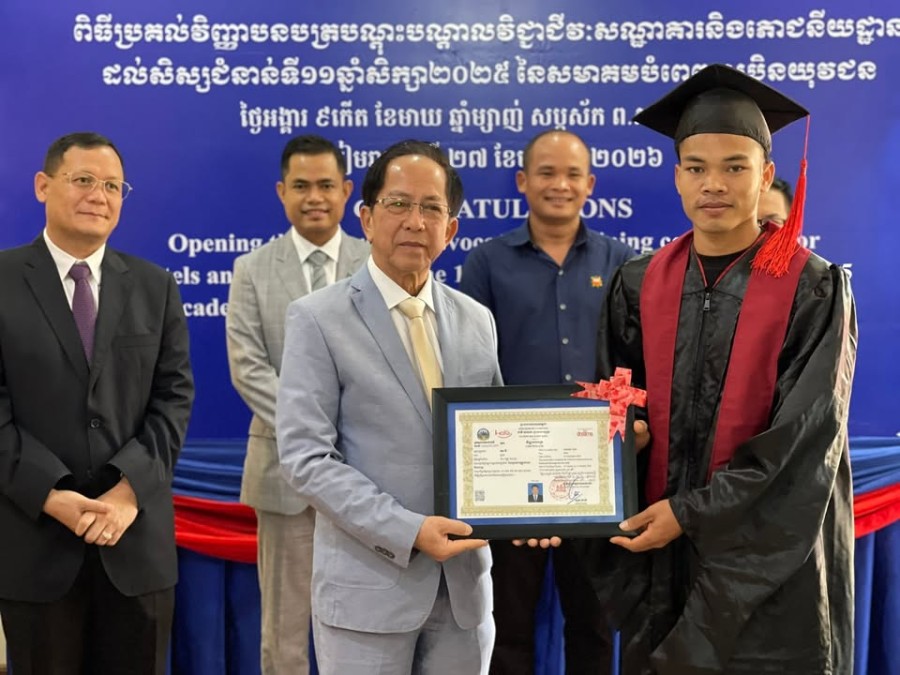 Congratulations to the 66 Trainees of the 11th Cohort on the Successful Completion of Their Studies at The Youth's Dream Fulfillment Association (YDFA), Siem Reap Province