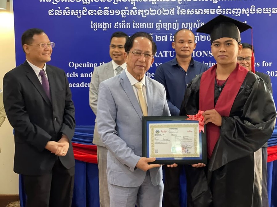 Congratulations to the 66 Trainees of the 11th Cohort on the Successful Completion of Their Studies at The Youth's Dream Fulfillment Association (YDFA), Siem Reap Province