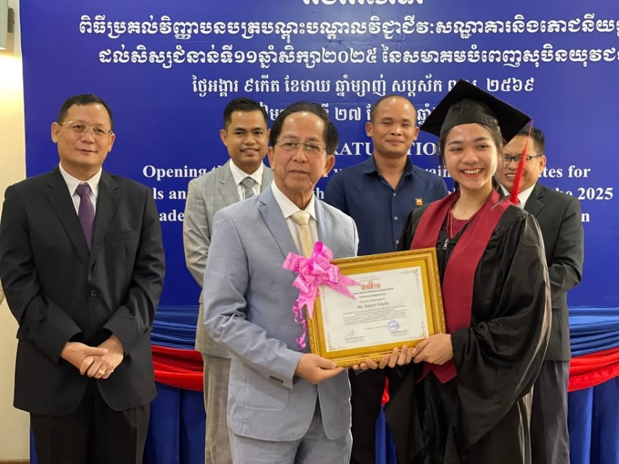 Congratulations to the 66 Trainees of the 11th Cohort on the Successful Completion of Their Studies at The Youth's Dream Fulfillment Association (YDFA), Siem Reap Province