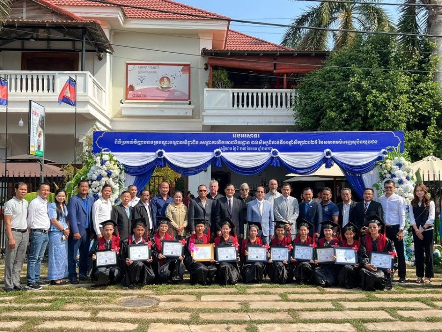 Congratulations to the 66 Trainees of the 11th Cohort on the Successful Completion of Their Studies at The Youth's Dream Fulfillment Association (YDFA), Siem Reap Province