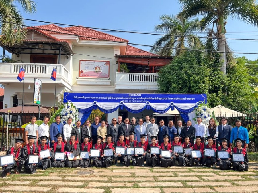 Congratulations to the 66 Trainees of the 11th Cohort on the Successful Completion of Their Studies at The Youth's Dream Fulfillment Association (YDFA), Siem Reap Province