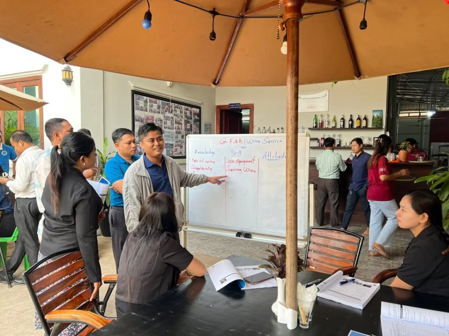 Activities of the National Master Trainer Program in Hotel Services (Days 3 & 4)