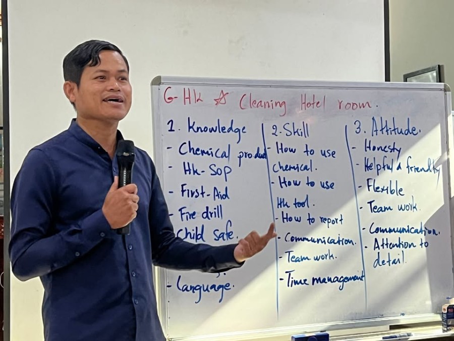 Activities of the National Master Trainer Program in Hotel Services (Days 3 & 4)