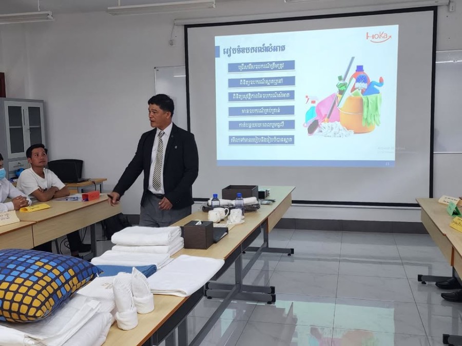 Professional Housekeeping Training Session under the Hospitality Kampuchea (HoKa) Framework for Tourism Professionals in Preah Sihanouk Province