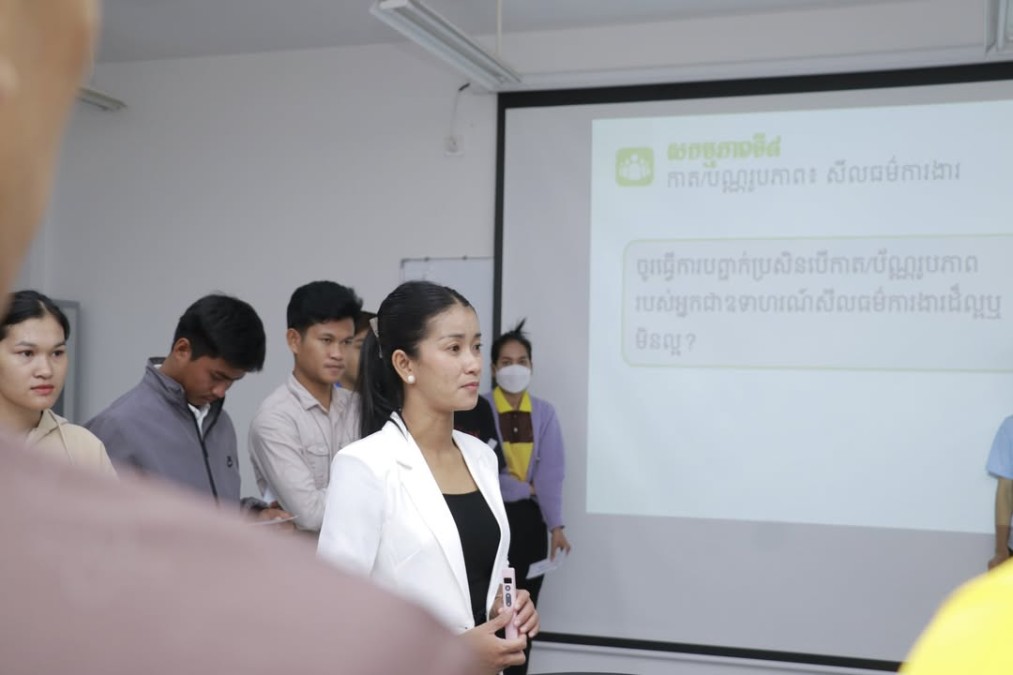 Training Activities for Food and Beverage Services under the HoKa Hospitality Program in Preah Sihanouk Province