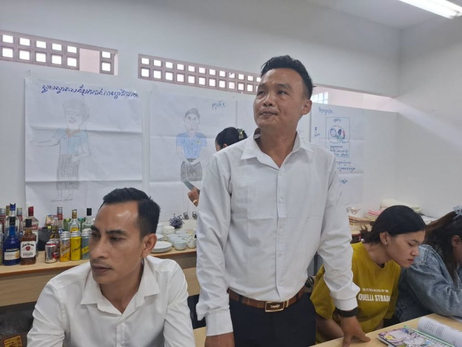 Training Activities for Food and Beverage Services under the HoKa Hospitality Program in Preah Sihanouk Province