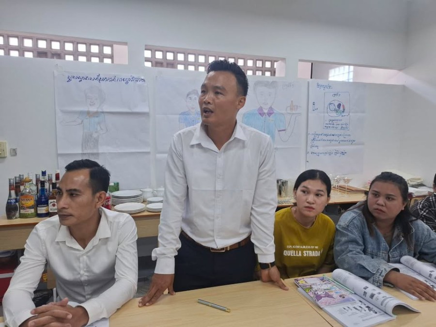 Training Activities for Food and Beverage Services under the HoKa Hospitality Program in Preah Sihanouk Province