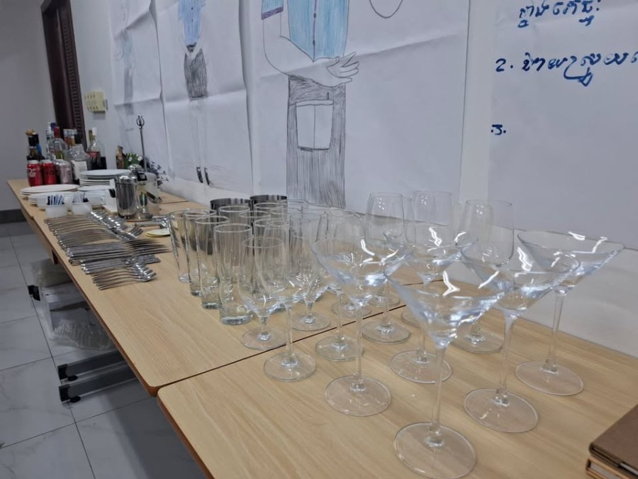 Training Activities for Food and Beverage Services under the HoKa Hospitality Program in Preah Sihanouk Province