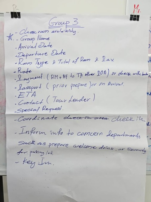 Training Activities for Front Office Skills under the HoKa Hospitality Training Program for 25 Tourism Professionals in Preah Sihanouk Province