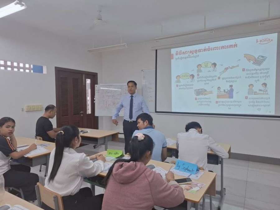 Training Activities for Front Office Skills under the HoKa Hospitality Training Program for 25 Tourism Professionals in Preah Sihanouk Province
